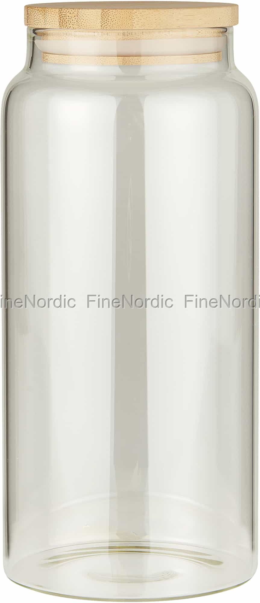 Ib Laursen Glasburk Med Bambulock 1300 Ml