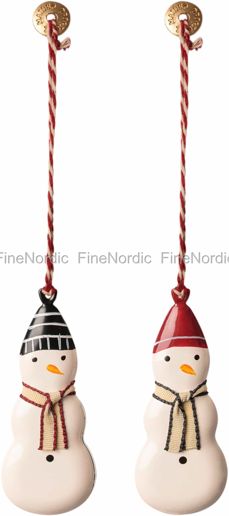 Maileg Metall Julpynt Snögubbe Set med 2