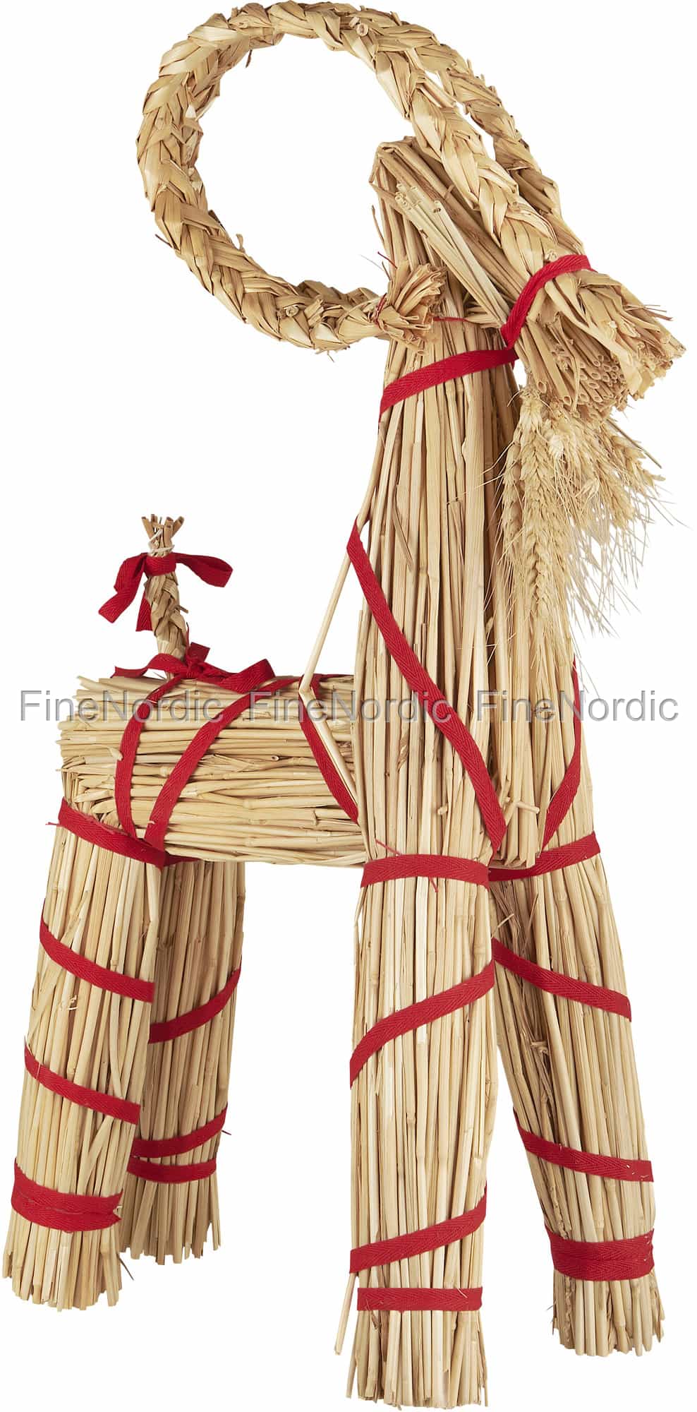 Ib Laursen Julbock med Rött Band och Skägg My Nostalgic Christmas Stor