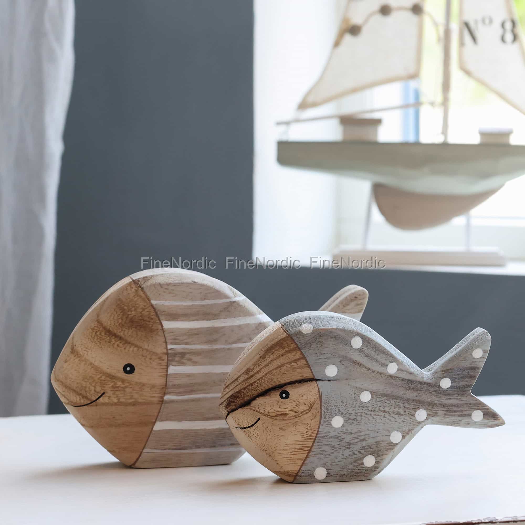 Chic Antique Fisk Set med 2 Grå