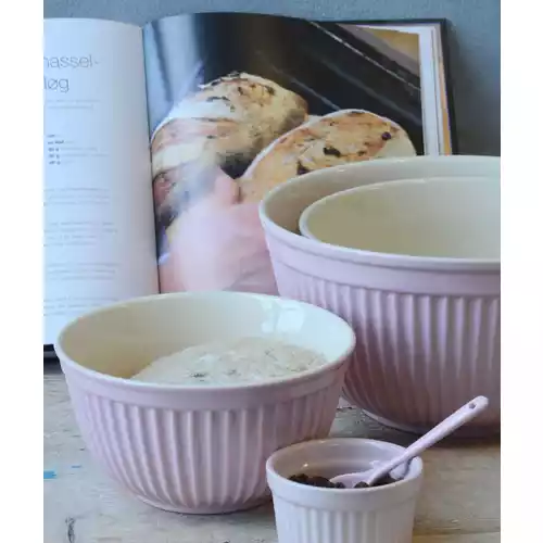IB Laursen Mynte Plat à Tarte Style Anglais Rose - Faïence Élégante Pour Gâteaux Et Gourmandises